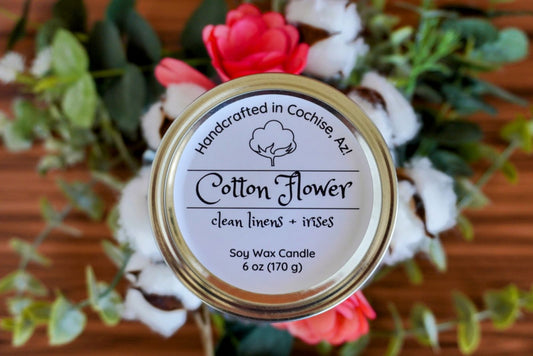 Cotton Flower Soy Candle